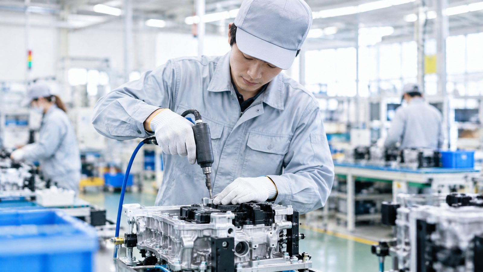 トラック荷台の製造・組付スタッフ(住み込み・即入寮)(部品の組立作業のイメージ)
