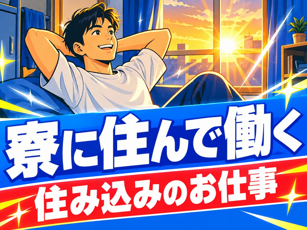 機械操作（住み込み・即入寮）（寮付き・住み込みのお仕事のイメージ）