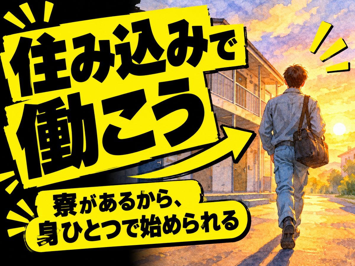 半導体製造（住み込み）（寮付き・住み込みのお仕事のイメージ）