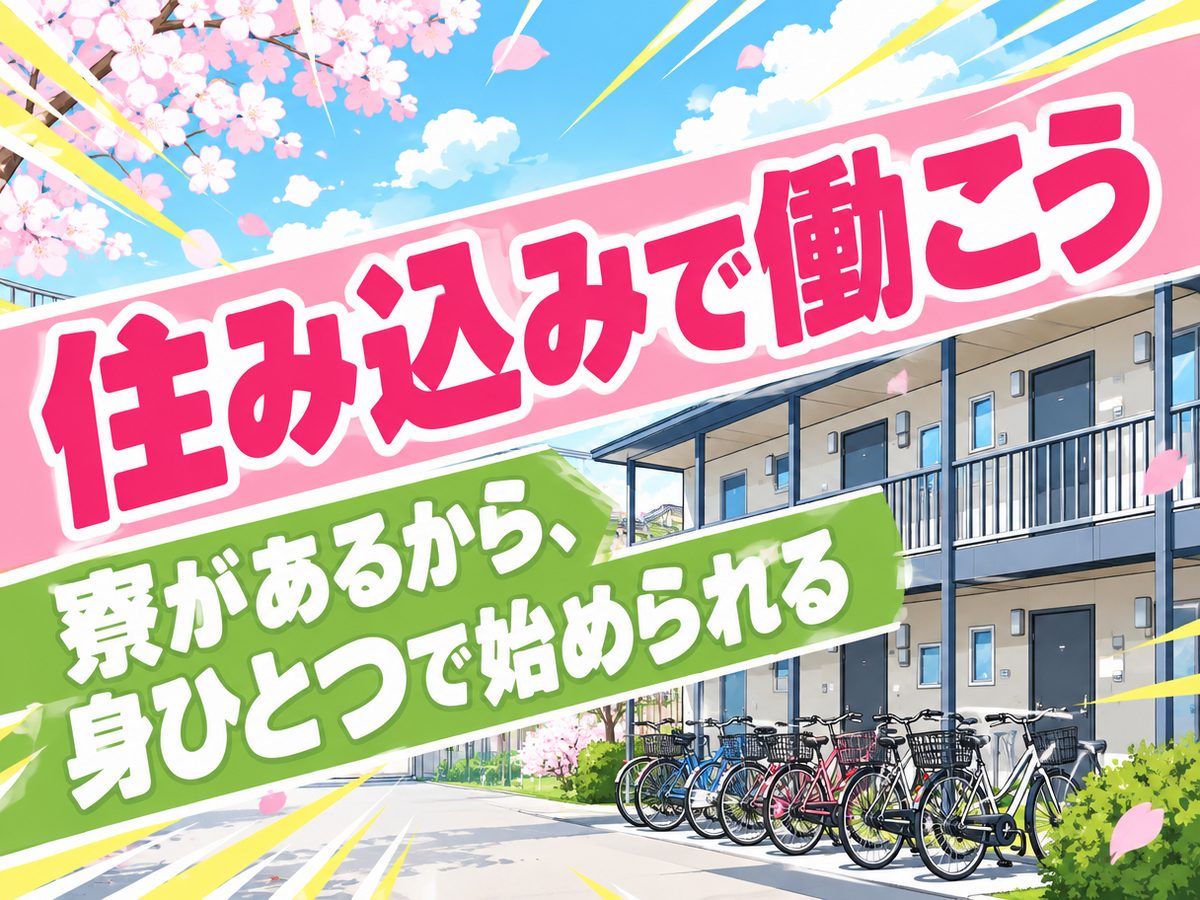 自動車製造（住み込み）（寮付き・住み込みのお仕事のイメージ）