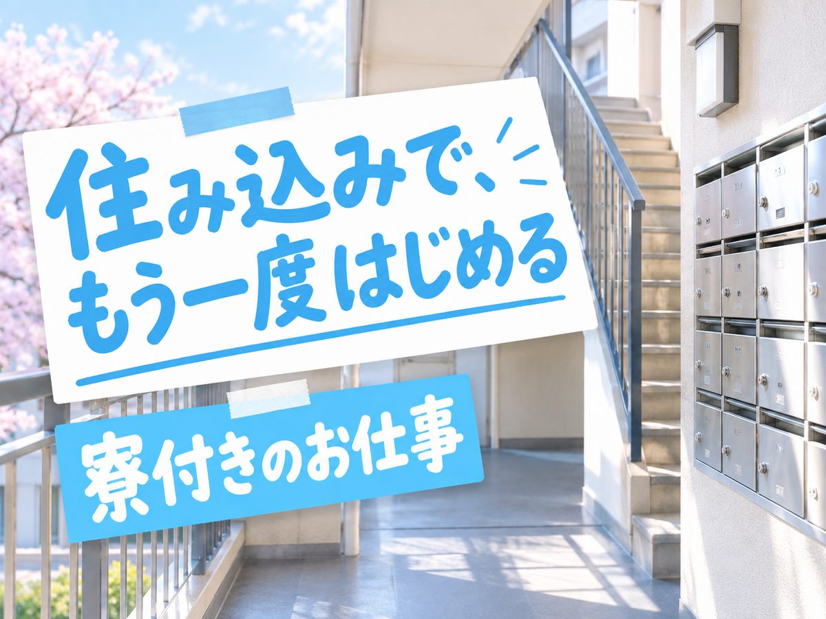 半導体製造（住み込み・即入寮）（寮付き・住み込みのお仕事のイメージ）