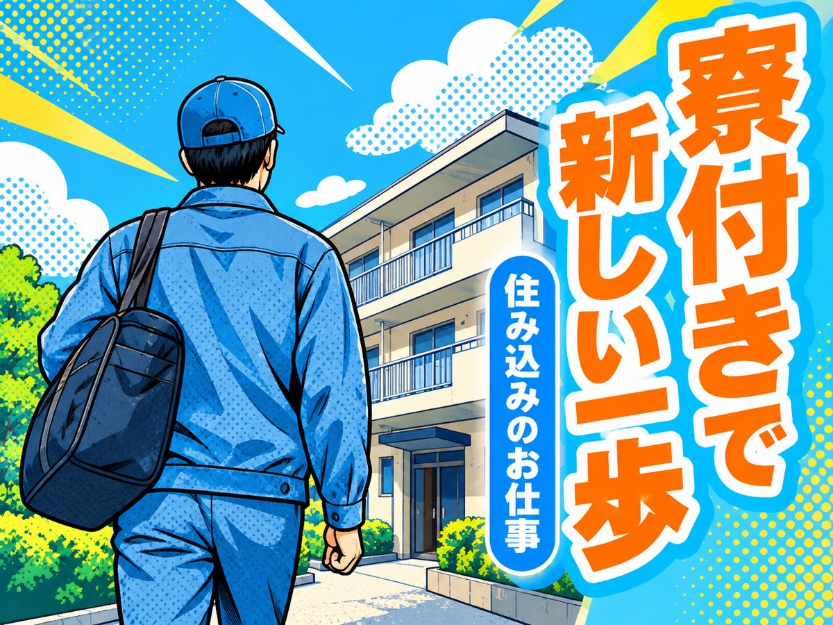 軽作業・検査・ピッキング(住み込み)(寮付き・住み込みのお仕事のイメージ)
