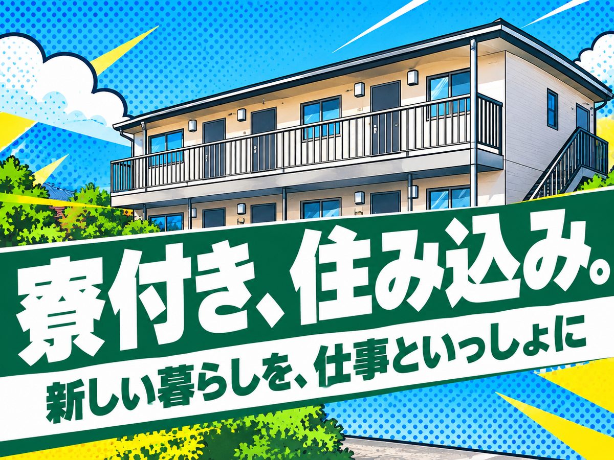 軽作業・検査・ピッキング(住み込み・即入寮)(寮付き・住み込みのお仕事のイメージ)