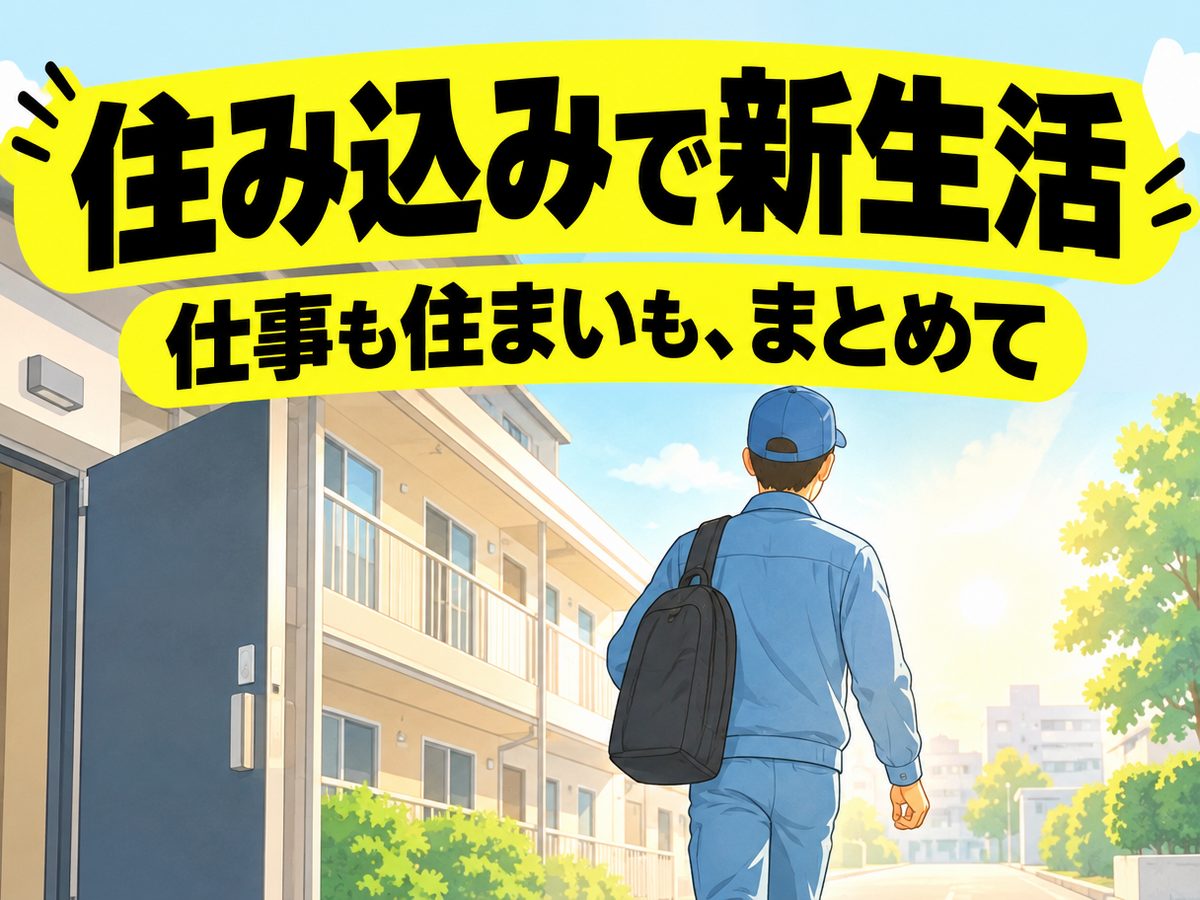 荷造作業員（住み込み）（寮付き・住み込みのお仕事のイメージ）