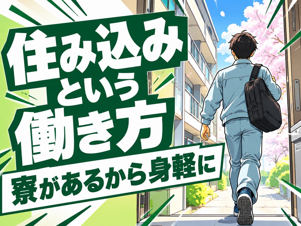 製造(住み込み・即入寮)(寮付き・住み込みのお仕事のイメージ)