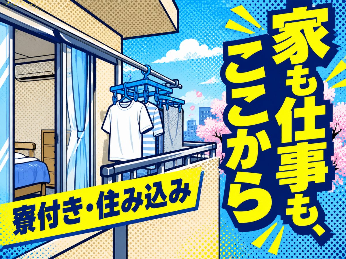 軽作業・検査・ピッキング（住み込み・即入寮）（寮付き・住み込みのお仕事のイメージ）
