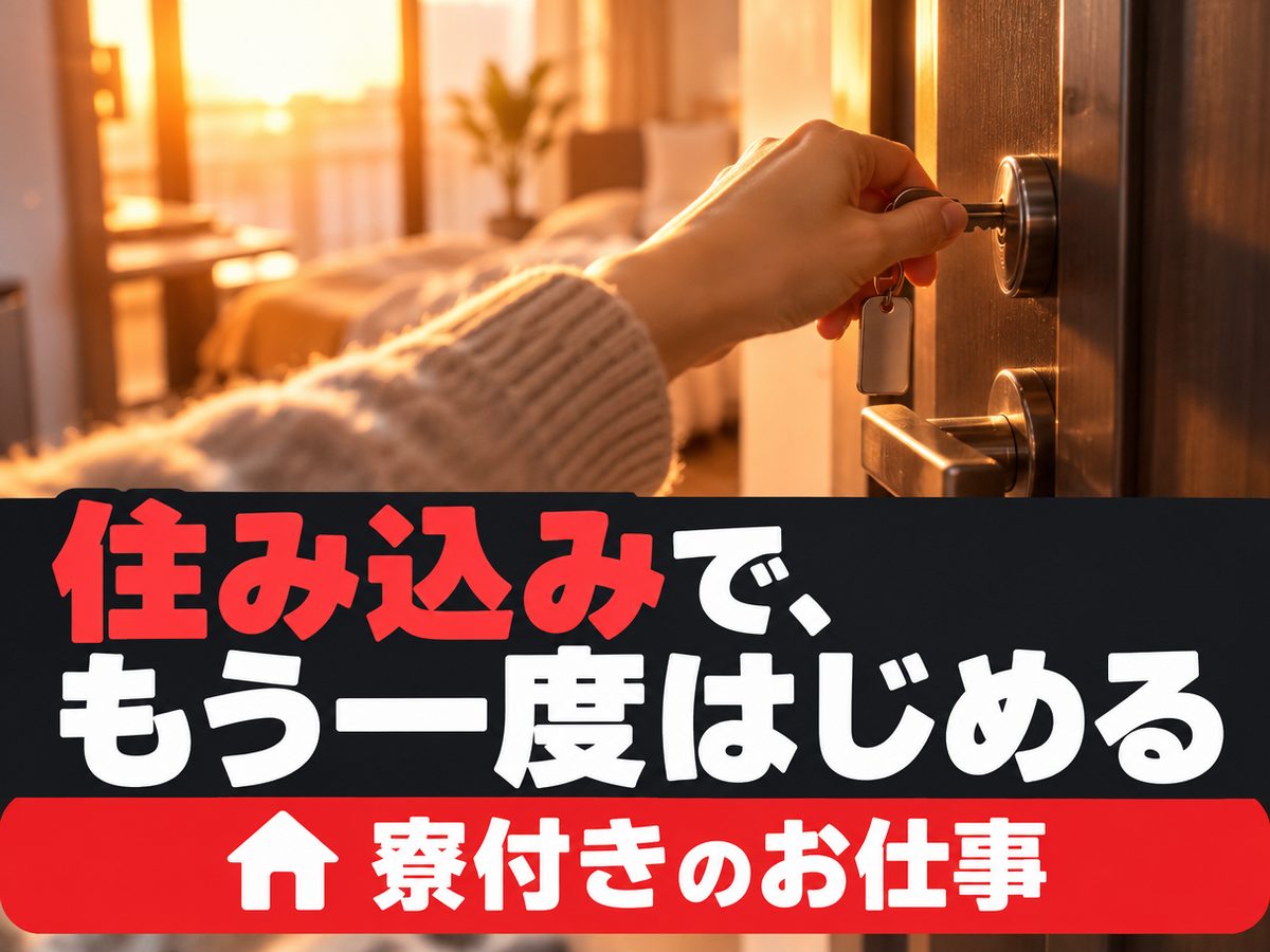 軽作業・検査・ピッキング(住み込み)(寮付き・住み込みのお仕事のイメージ)