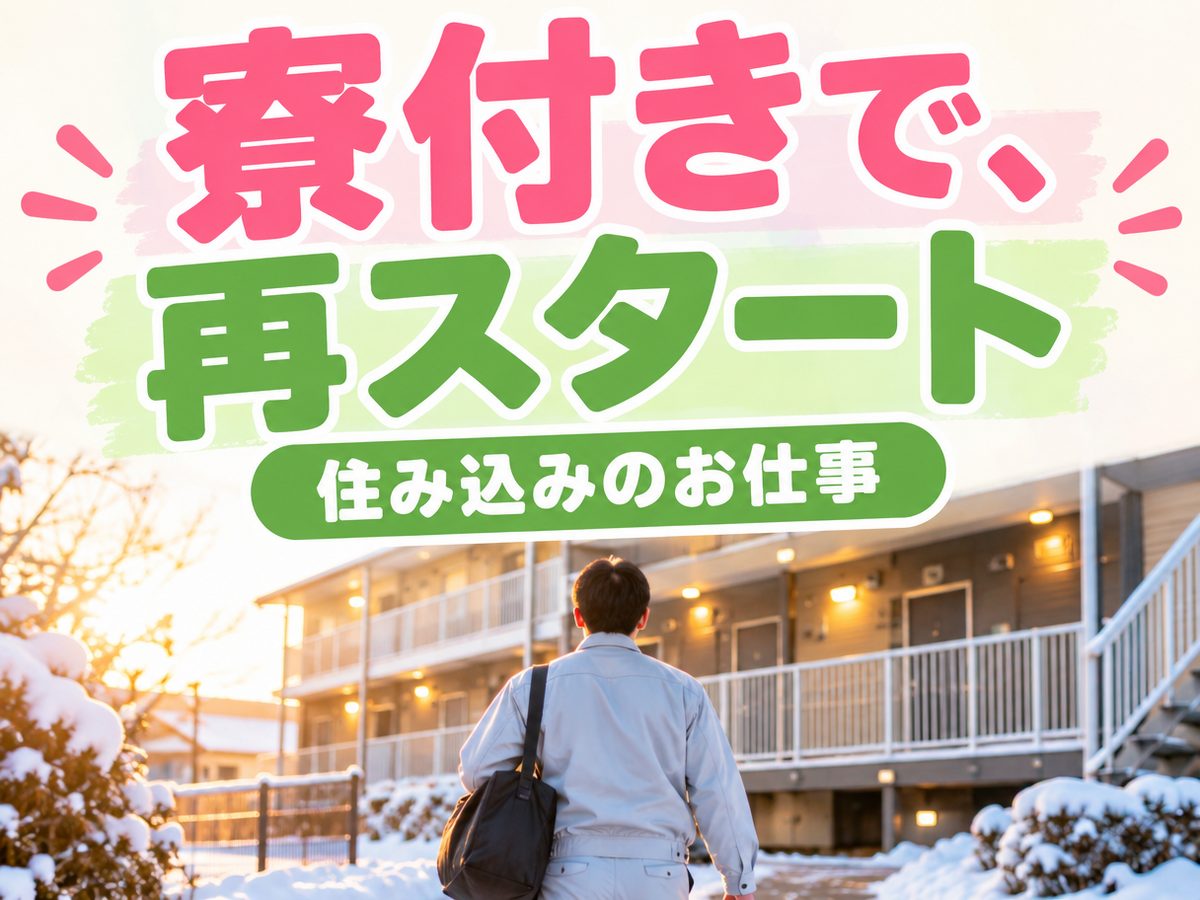 組み立て・組付け・マシンオペレーター・塗装（住み込み）（寮付き・住み込みのお仕事のイメージ）