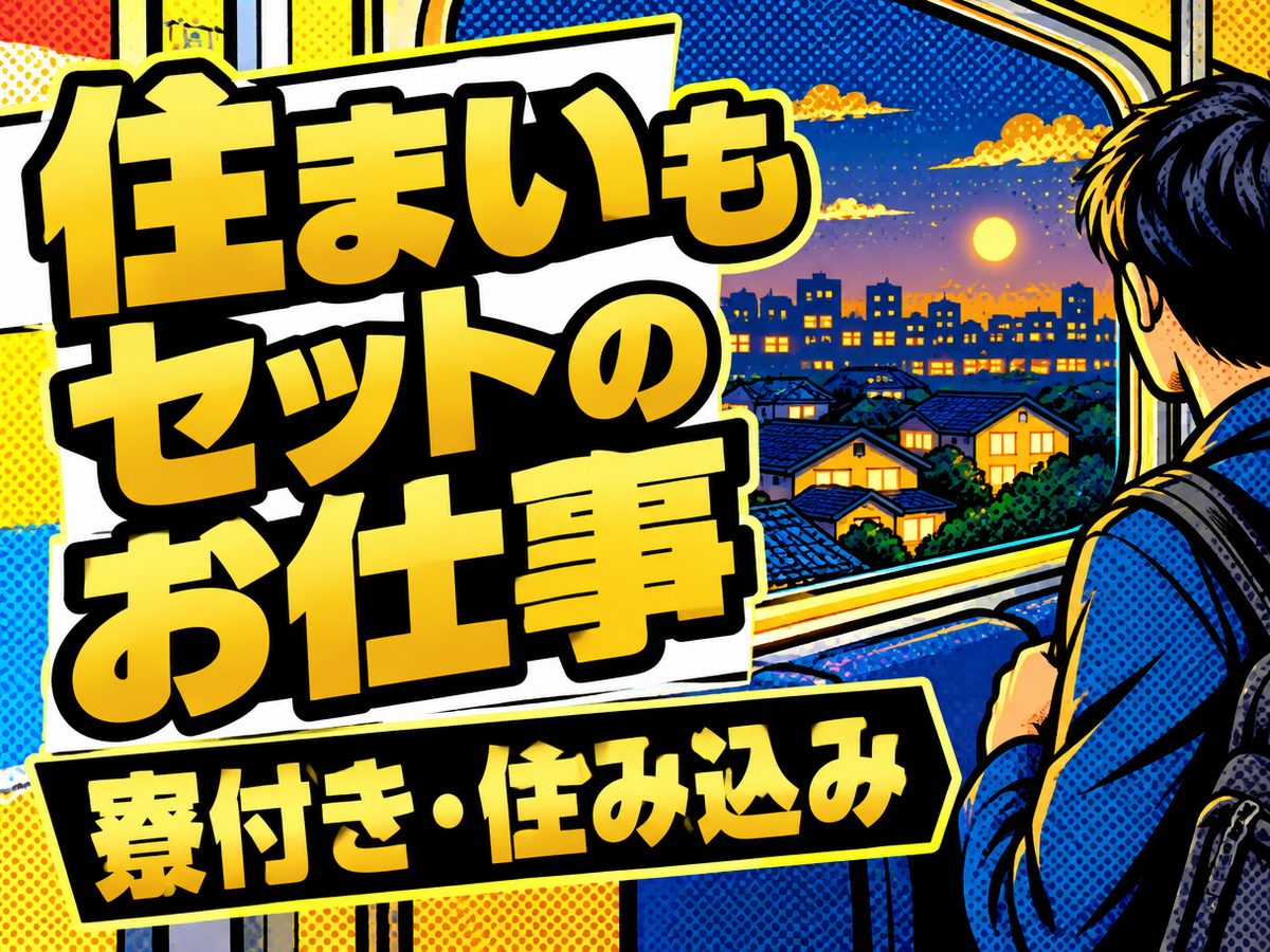 組み立て・組付け・マシンオペレーター・塗装(住み込み)(寮付き・住み込みのお仕事のイメージ)