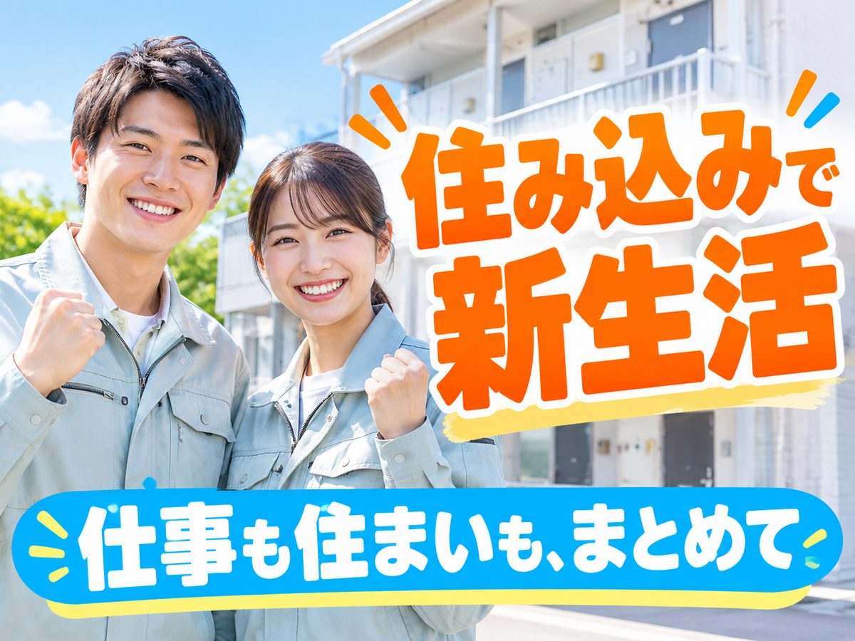 溶接・鋳造・鍛造(住み込み)(寮付き・住み込みのお仕事のイメージ)