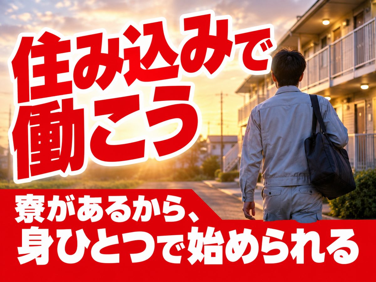 組み立て・組付け・マシンオペレーター・塗装(住み込み・即入寮)(寮付き・住み込みのお仕事のイメージ)